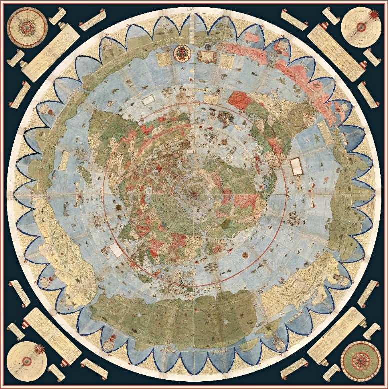 Карта Урбано Монте, 1587 год.